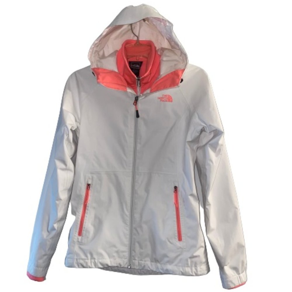 THE NORTH FACE HYVENT HOODED WOMEN'S LONG SLEEVE 2 PIECE JACKET XS /TP